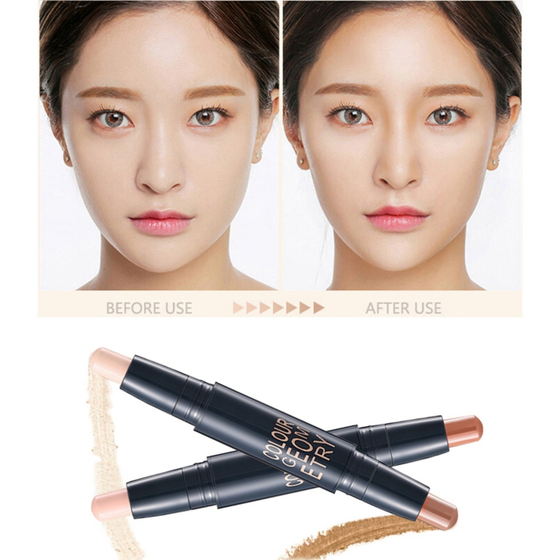 Thỏi tạo khối/bắt sáng 2 đầu che khuyết điểm kháng nước làm sáng màu da