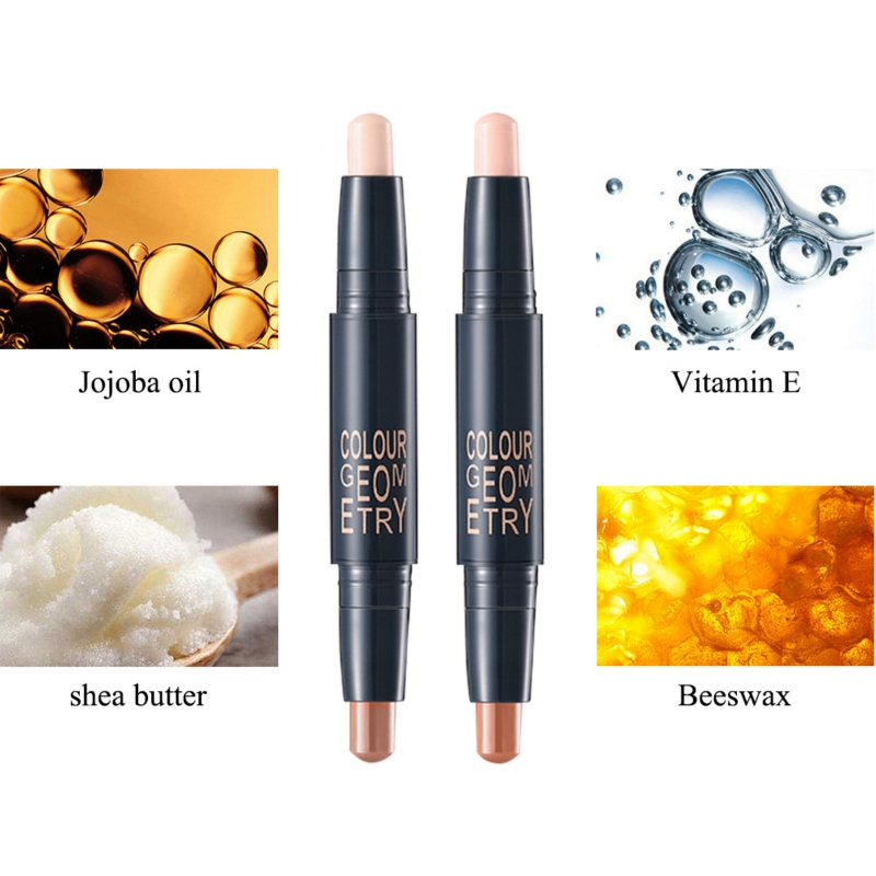 Thỏi tạo khối/bắt sáng 2 đầu che khuyết điểm kháng nước làm sáng màu da