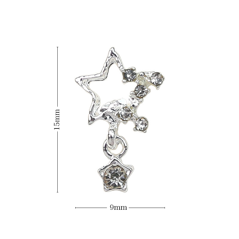 UR SUGAR Bộ 10 Phụ Kiện Trang Trí Móng Tay Lấp Lánh Xinh Xắn