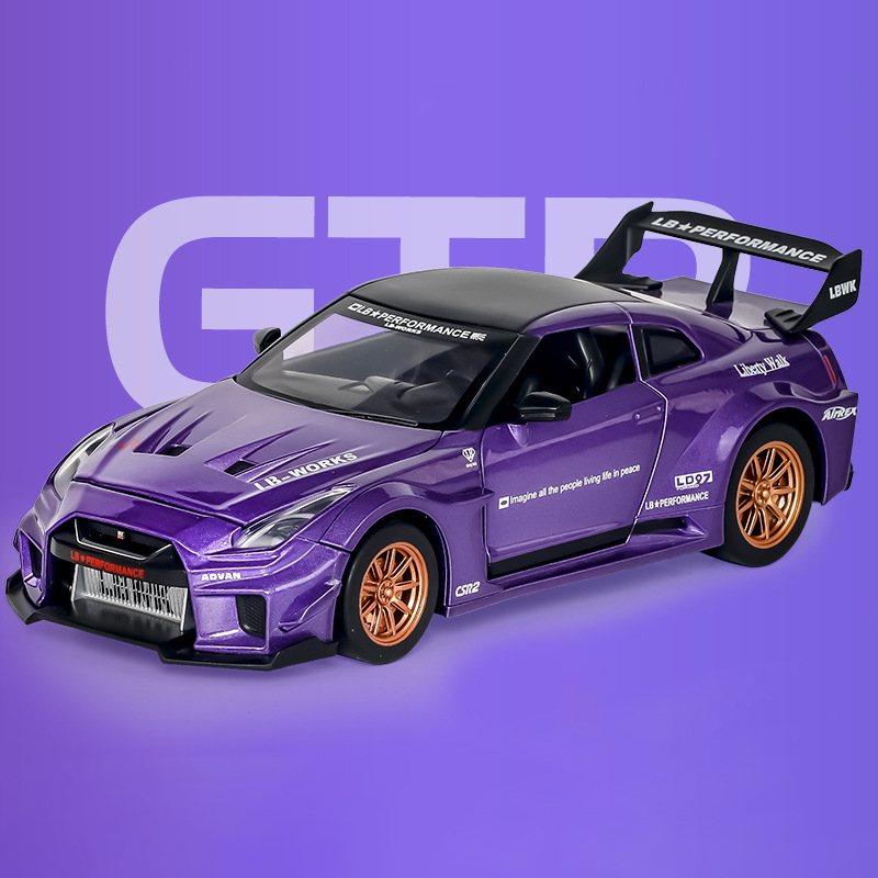 Mô Hình Xe Ô Tô Nissan GTR-CSR2 LBWK Tỉ Lệ 1: 24 Cao Cấp