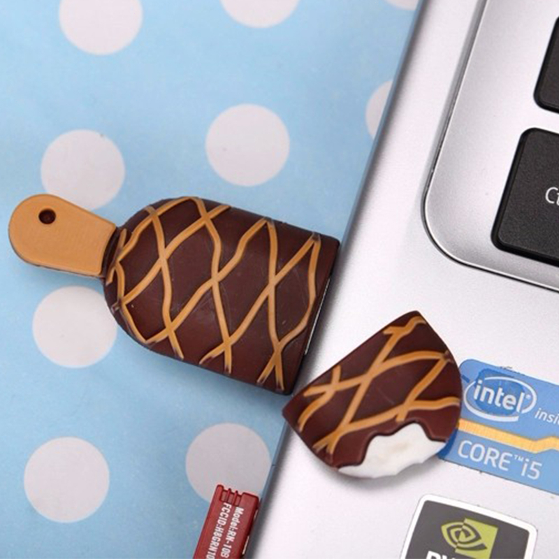Usb 2.0 Dung Lượng 128gb 1GB 4GB 8GB 16GB 32GB 64GB Hình Cây Kem Dễ Thương