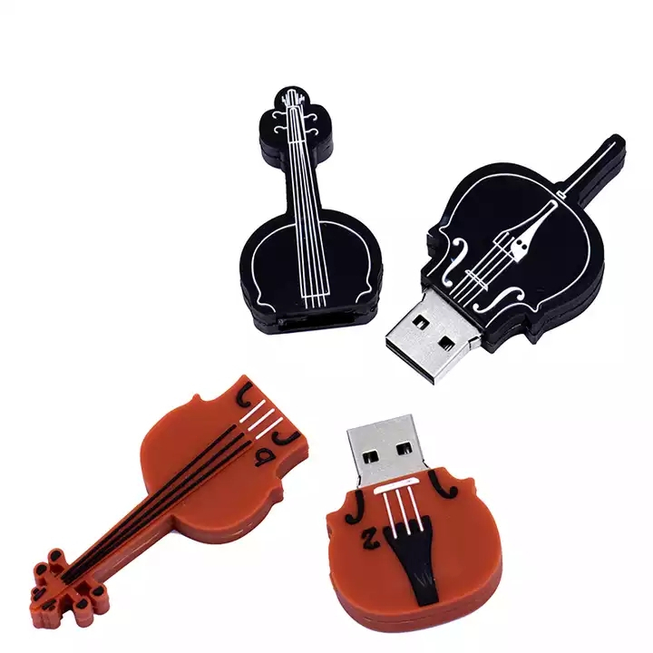 Usb 2.0 Bộ Nhớ 128gb 4GB 8GB 16GB 32GB 64GB Hình Đàn Violin / Piano / Guitar / Notes
