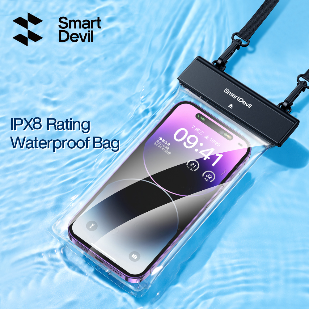 SmartDevil Ốp Điện Thoại Chống Thấm Nước Có Thể Chạm Màn Hình Cảm Ứng Kèm Dây Đeo Tiện Dụng Khi Đi Bơi / Lặn Biển