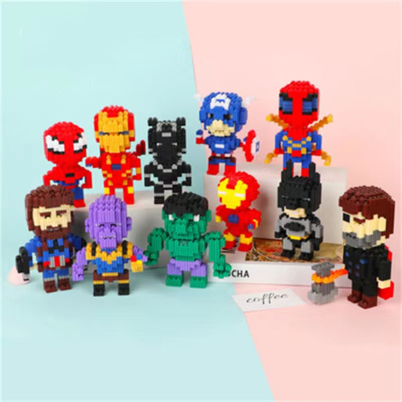 Mô hình 3D lego  Đồ Chơi  lắp ráp Khối Xây Dựng MINI Hình Hoạt Hình DIY Dành Cho Trẻ Em Họa Tiết Hoạt Hình Bộ đồ chơi lắp ráp