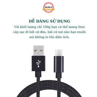 Dây Cáp Sạc MICRO Usb TYPE C Chiều Dài 3m 123 [deerlu02]