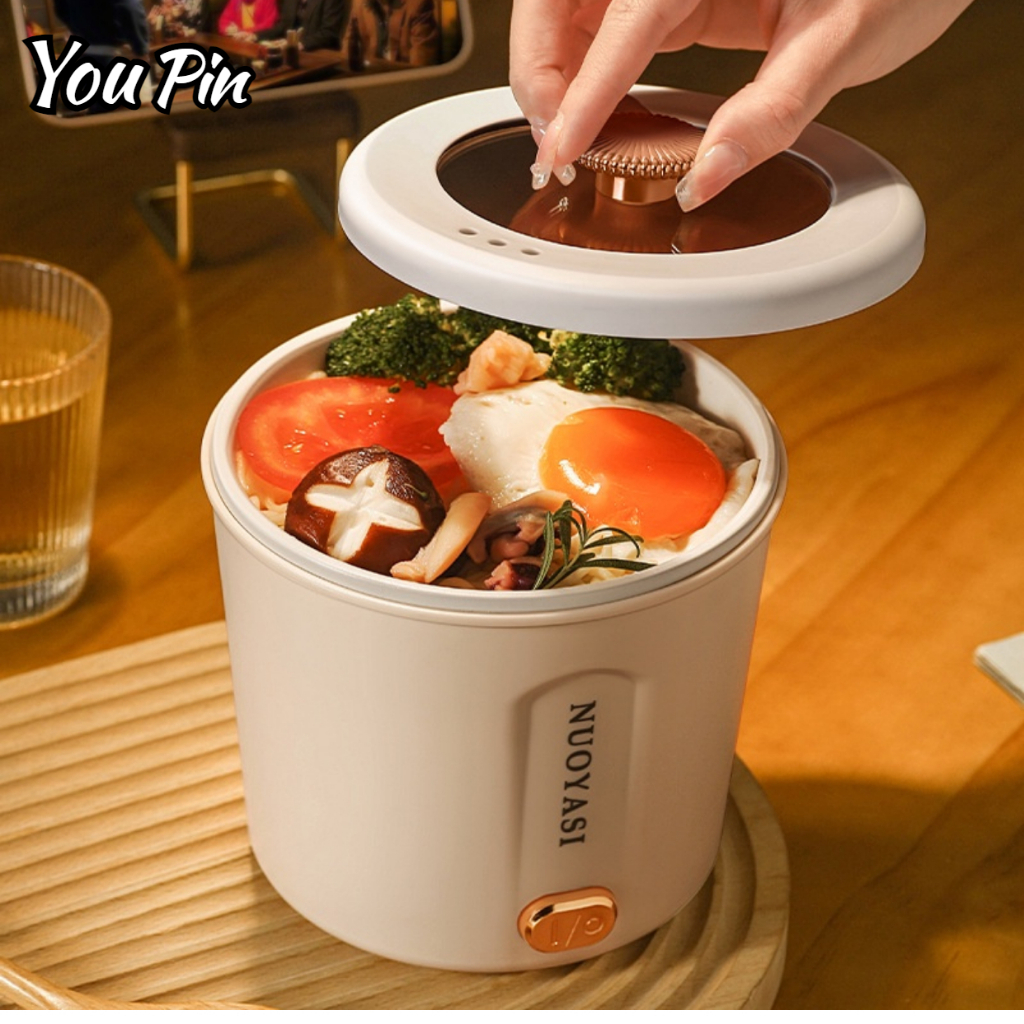 Ready for shipment！YouPin Mini electric cooking pot student dormitory travel fast food instant noodles cooking cup multi-functional small electric pot instant noodle pot for one person
