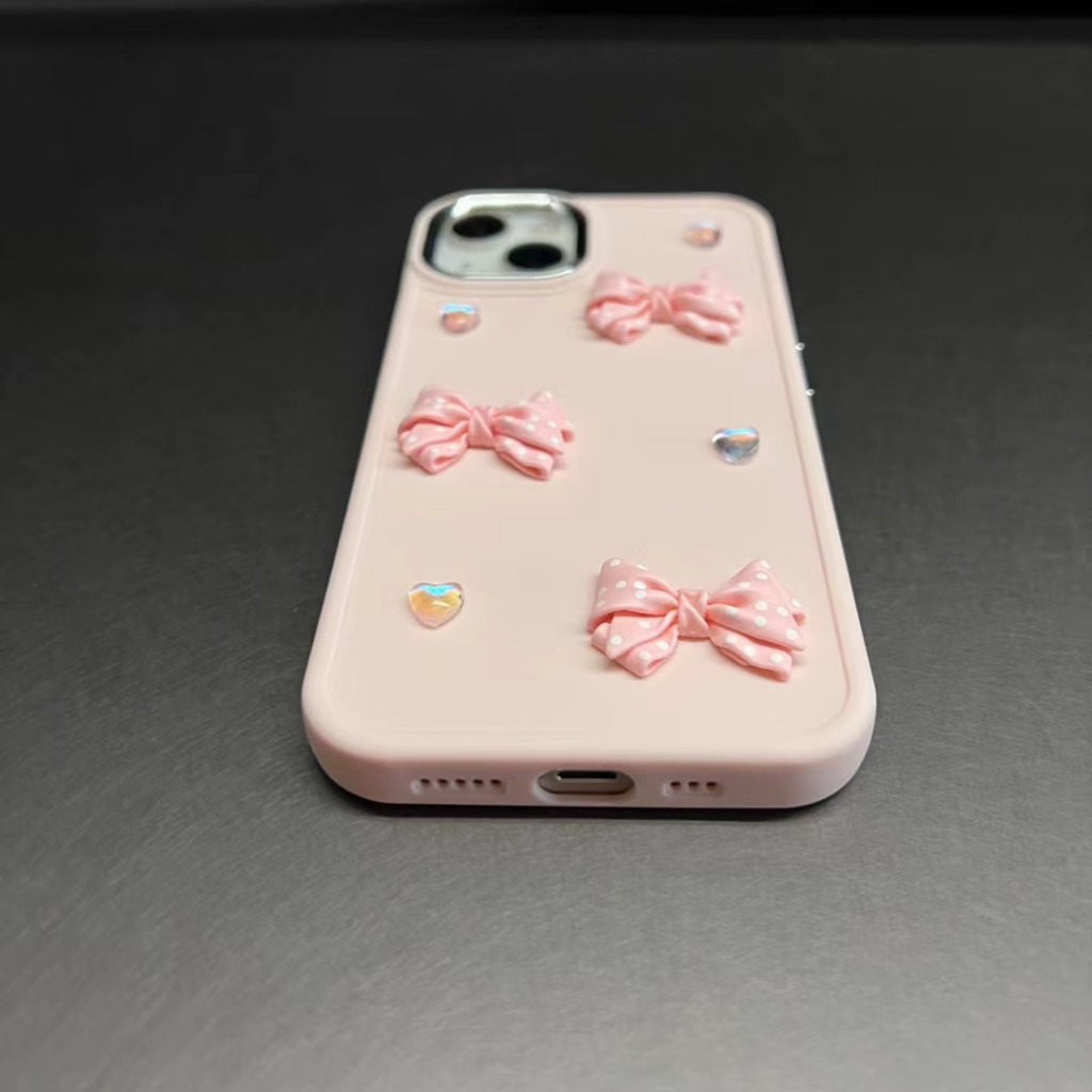 Ốp Điện Thoại tpu Mềm Màu laser Hình Nơ / Trái Tim 3D Cho Iphone 14 14 Pro 14 Pro max 11promax 12 promax 13 Pro max xs max xr x 7 8 plus