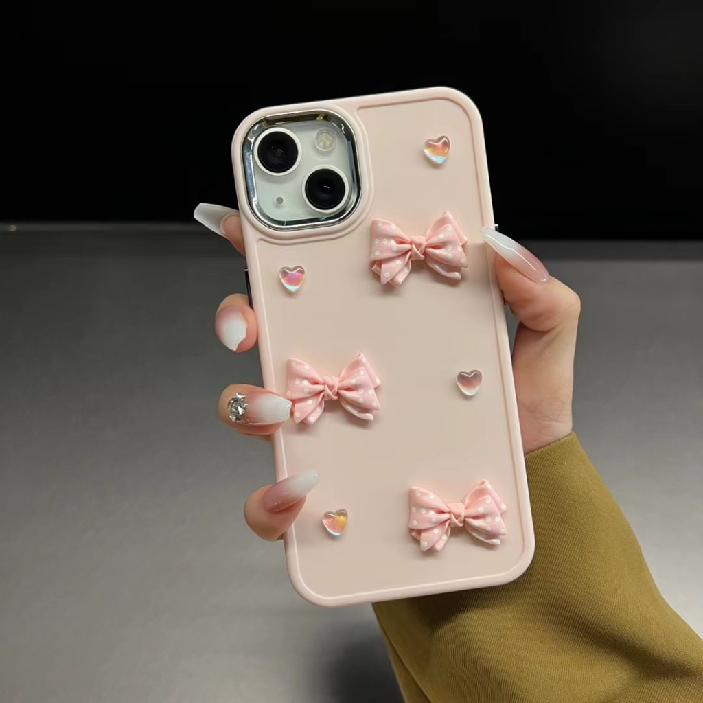 Ốp Điện Thoại tpu Mềm Màu laser Hình Nơ / Trái Tim 3D Cho Iphone 14 14 Pro 14 Pro max 11promax 12 promax 13 Pro max xs max xr x 7 8 plus