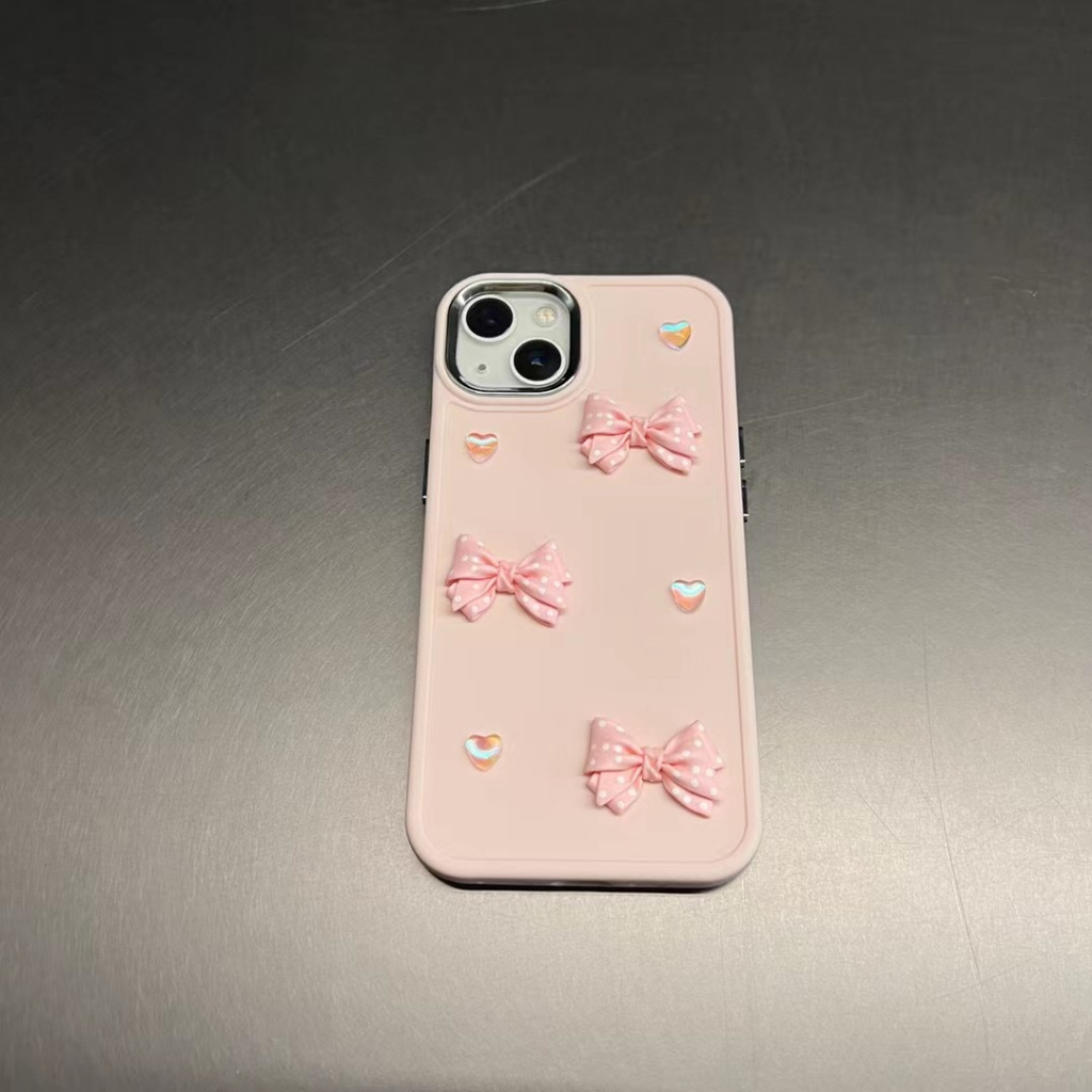 Ốp Điện Thoại tpu Mềm Màu laser Hình Nơ / Trái Tim 3D Cho Iphone 14 14 Pro 14 Pro max 11promax 12 promax 13 Pro max xs max xr x 7 8 plus