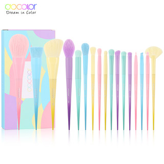 Set 17 cọ trang điểm docolor kabuki dùng đánh phấn nền bằng sợi tổng hợp cao cấp
