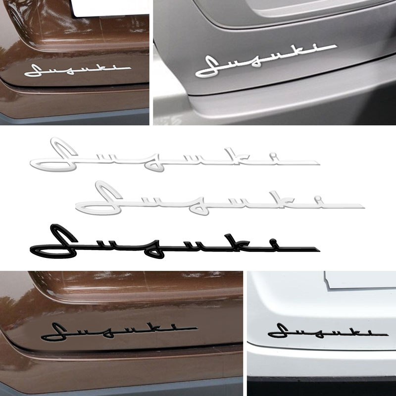 FENDER Logo Chữ Nổi 3D Bằng Nhựa ABS Trang Trí Thân Xe Hơi Suzuki Grand Vitara Sx4 Swift Alivio Jimmy