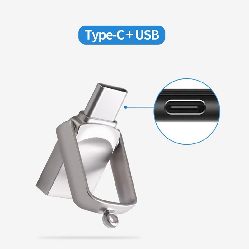 Usb 3.0 64GB 8GB 16GB 32GB 128GB 256GB 512GB Bằng Kim Loại Mạ Bạc