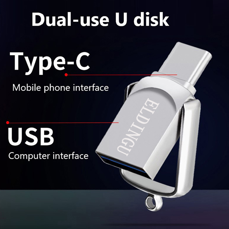 Usb 3.0 64GB 8GB 16GB 32GB 128GB 256GB 512GB Bằng Kim Loại Mạ Bạc