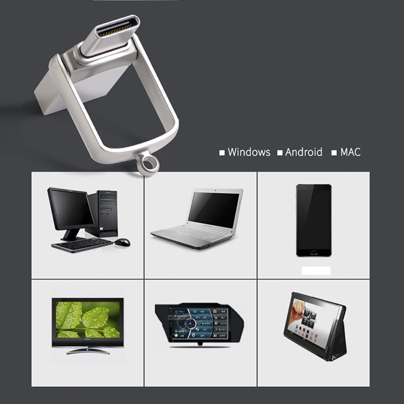 Usb 3.0 64GB 8GB 16GB 32GB 128GB 256GB 512GB Bằng Kim Loại Mạ Bạc