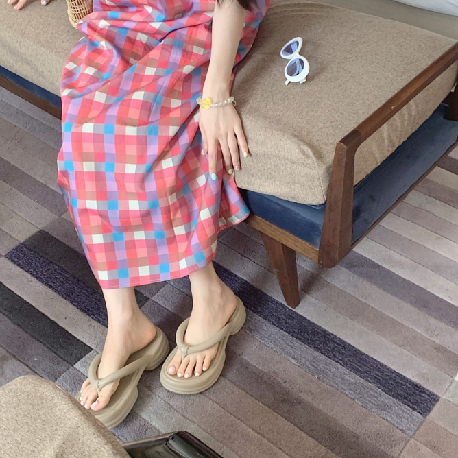 Dép Xỏ Ngón Cao Gót 5CM Bằng eva Thoải Mái Thời Trang