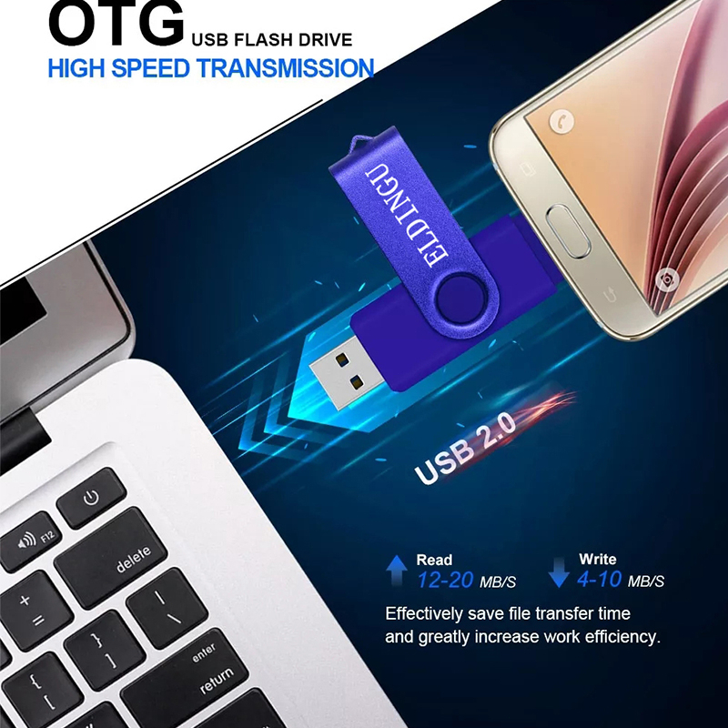 Usb Tốc Độ Cao Bộ Nhớ 100% eldingu otg 128gb 64gb 32gb 16gb 8gb 4gb 2gb 1gb usb