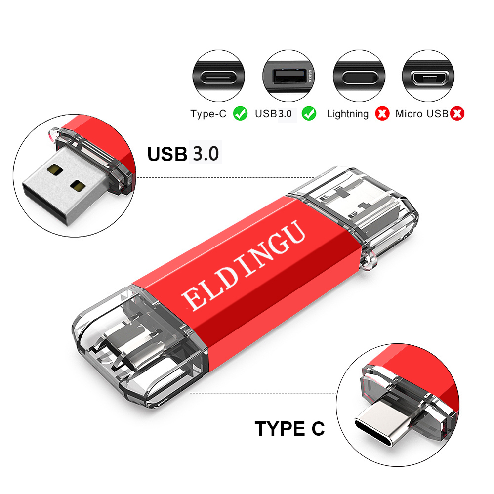 Eldingu Bộ Nhớ usb Loại c 8gb 128gb 64gb 128gb 16g 32gb