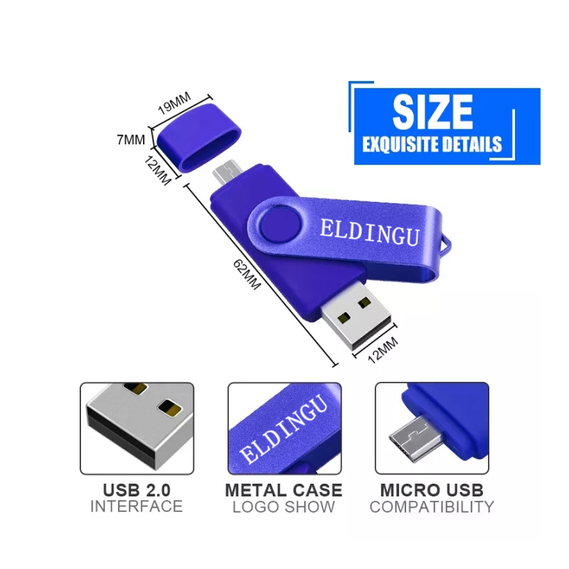 Usb Tốc Độ Cao Bộ Nhớ 100% eldingu otg 128gb 64gb 32gb 16gb 8gb 4gb 2gb 1gb usb