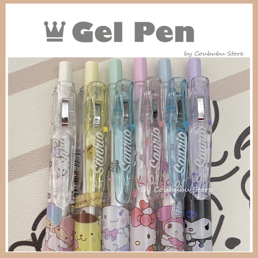 SANRIO ✿Áo Khoác Coububububu Coububu✿ Bút Bi Ngòi 0.5 Kulomi Họa Tiết Hoạt Hình Dễ Thương