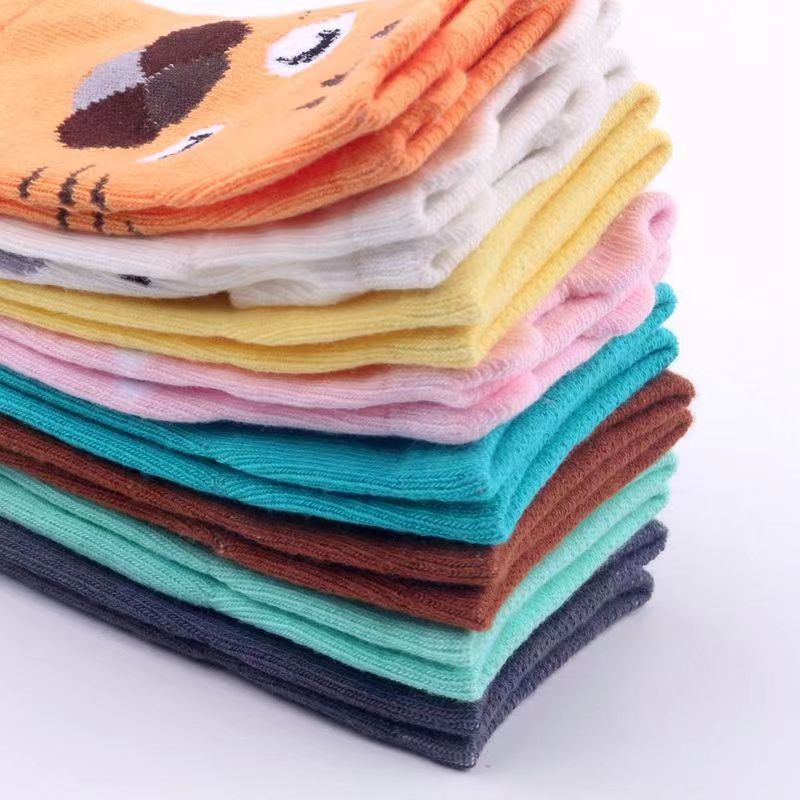 Vớ cotton In Họa Tiết Hoạt Hình Dễ Thương Thời Trang Cho Bé
