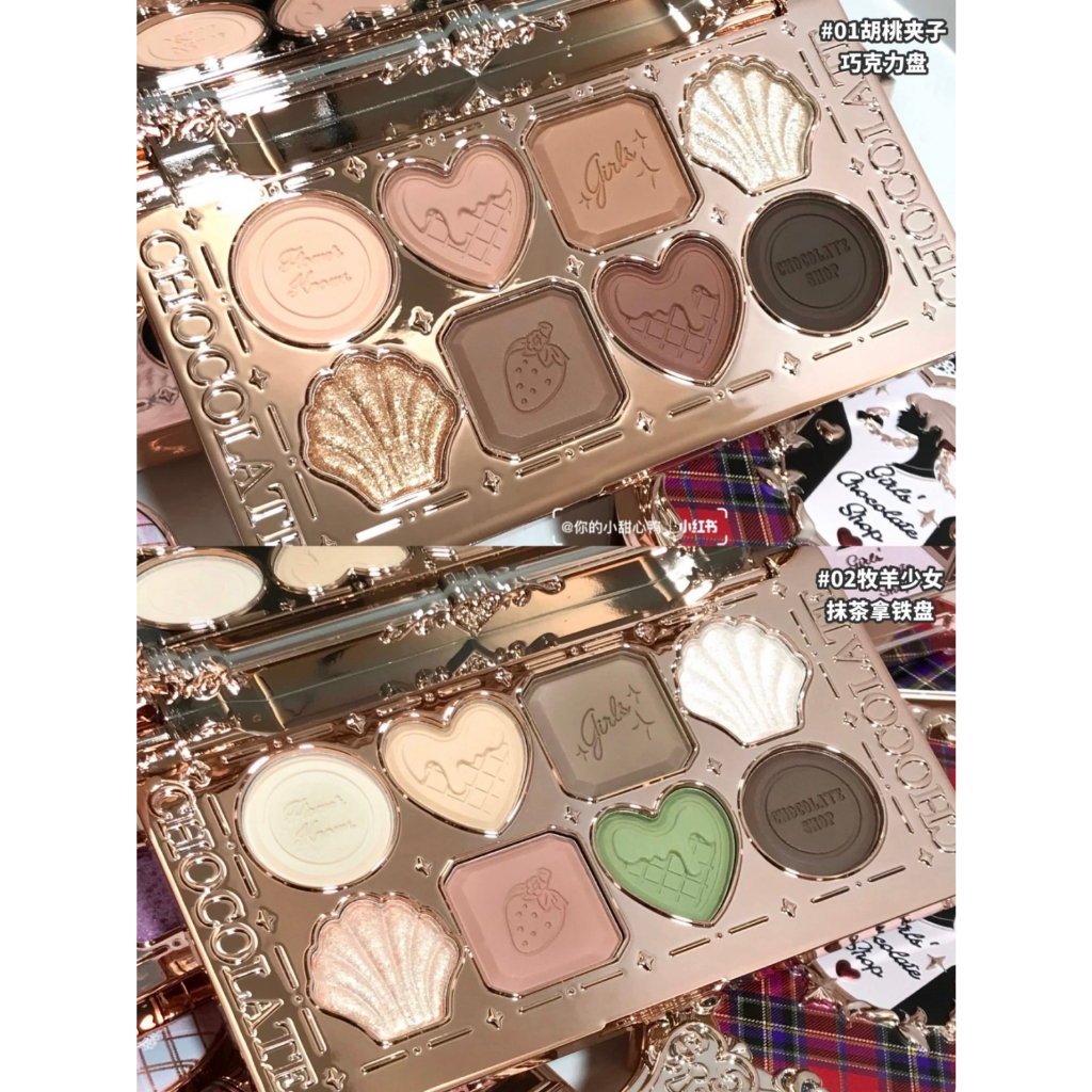 FLOWER KNOWS Bảng Phấn Mắt Hoa Văn Socola Tám Màu