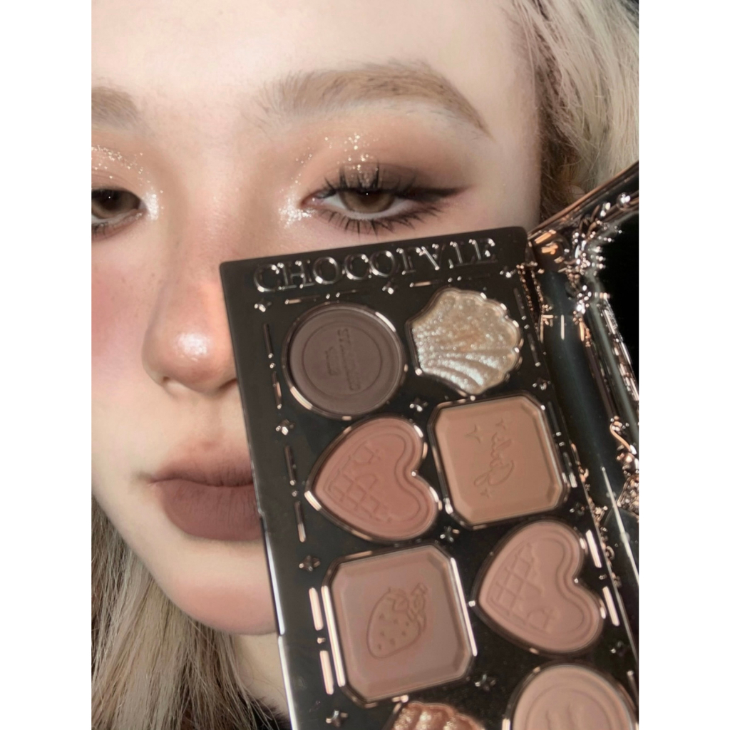 FLOWER KNOWS Bảng Phấn Mắt Hoa Văn Socola Tám Màu