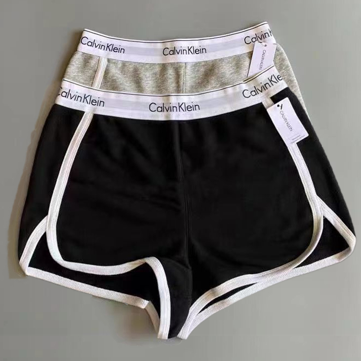 CALVIN KLEIN Quần short nữ rẻ - quần đùi nữ ống rộng mặc nhà vải đũi mềm mịn thoáng mát thấm hút mồ hôi