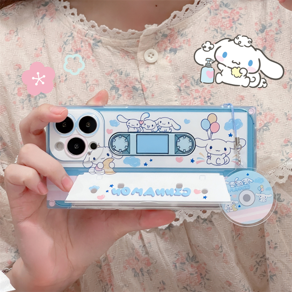 Sanrio Ốp Điện Thoại Chống Sốc Có Giá Đỡ Hình Cún / Mèo melody Cho iphone 14 13 11 12 pro