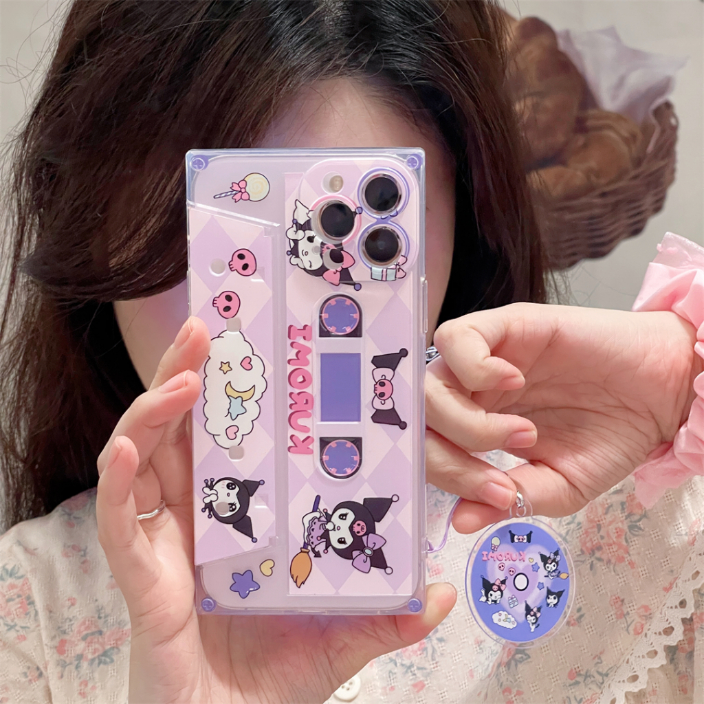 Sanrio Ốp Điện Thoại Chống Sốc Có Giá Đỡ Hình Cún / Mèo melody Cho iphone 14 13 11 12 pro
