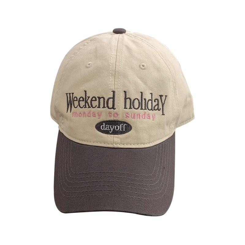 Mũ Lưỡi Trai Mềm Vành Rộng Phối Màu Retro Phong Cách Hàn Quốc Dễ Phối Đồ Thời Trang Cho Nữ