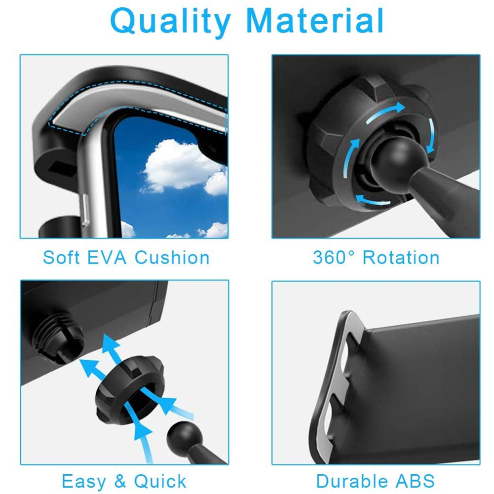 Kẹp Đỡ Điện Thoại / Máy Tính Bảng 5-12.9 inch 17mm Kích Thước Mở Rộng 14.5-22cm