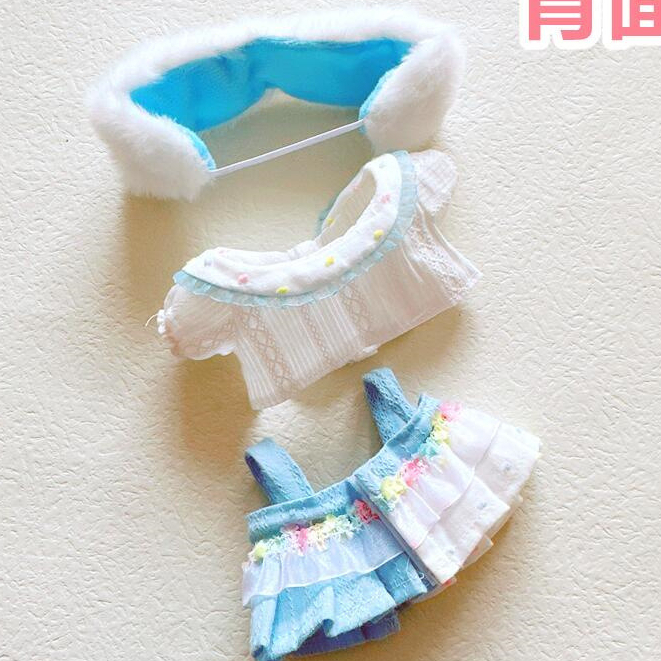 Băng Đô Cài Tóc 20cm Màu Trắng / Xanh Dương Dễ Thương Dành Cho Búp Bê Jungkook Jimin