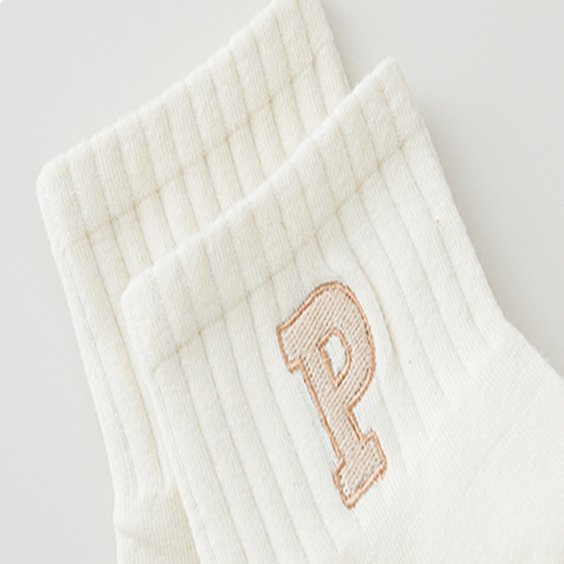 Đôi Tất Chân Cotton Thoáng Khí Màu Trơn Đơn Giản Thời Trang Cho Nữ