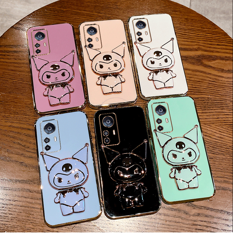 Ốp Điện Thoại Silicone Mềm Gấp Gọn Tích Hợp Gương Trang Điểm Cho Xiaomi 13 12T 11T 10T Pro 12 11 Lite 5G