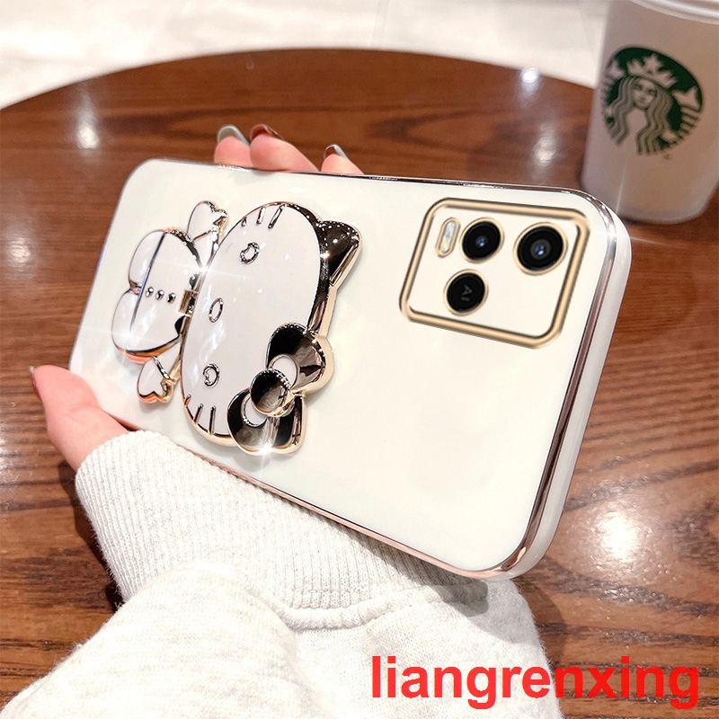 Ốp lưng VIVO Y21 VIVO Y21S VIVO Y21t VIVO Y33s Y33 Ốp ĐiệN ThoạI KiểU Hello Kitty Cho VIVO Y21 VIVO Y21S VIVO Y21t VIVO Y33s Y33 Y33 viền vuông cute DDJZM01