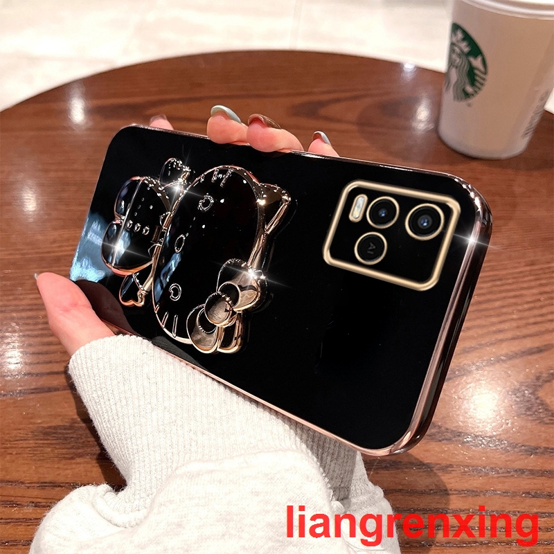 Ốp lưng VIVO Y21 VIVO Y21S VIVO Y21t VIVO Y33s Y33 Ốp ĐiệN ThoạI KiểU Hello Kitty Cho VIVO Y21 VIVO Y21S VIVO Y21t VIVO Y33s Y33 Y33 viền vuông cute DDJZM01