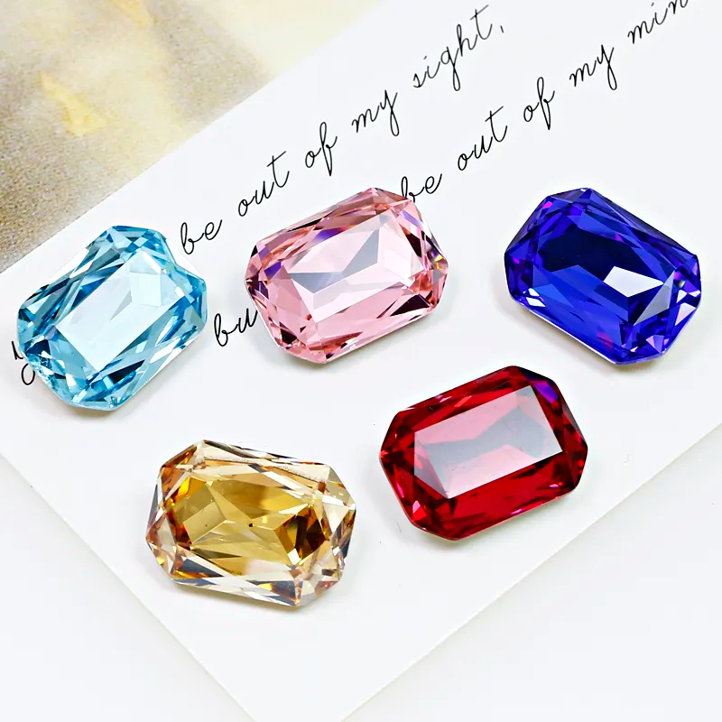 Hạt Đá Pha Lê Trang Trí Móng Thời Trang 4 * 6mm 6 * 8mm
