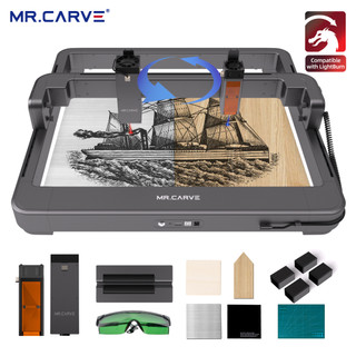 Máy khắc Laser MR.CARVE M3 / Đánh dấu Laser / In / 400 * 400mm / Khắc kim loại / Thép không gỉ / Trang sức / Máy cắt da gỗ Acrylic / Khắc tự động