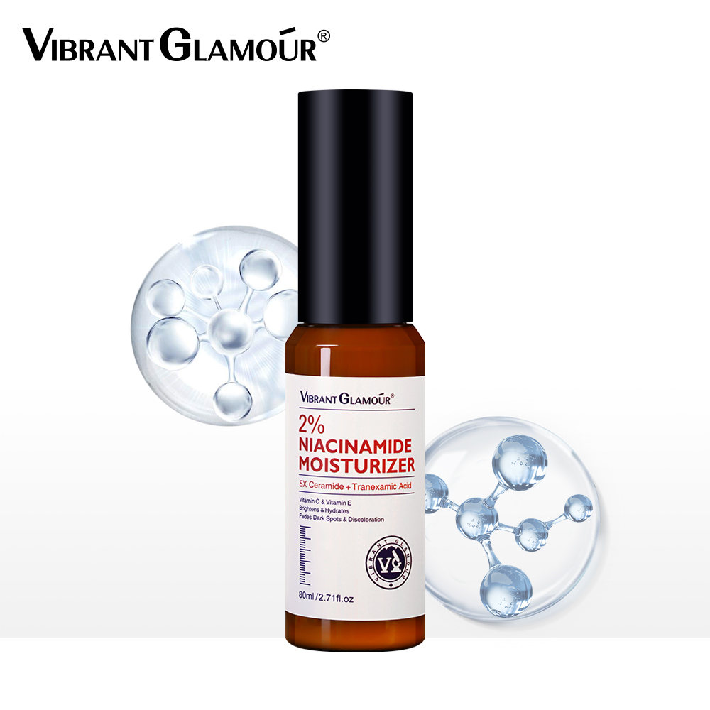 Tinh Chất VIBRANT GLAMOUR 2% Niacinamide 5X Ceramide Dưỡng Ẩm Làm Sáng Da Khô Làm Mờ Vết Thâm Tàn Nhang 80ml