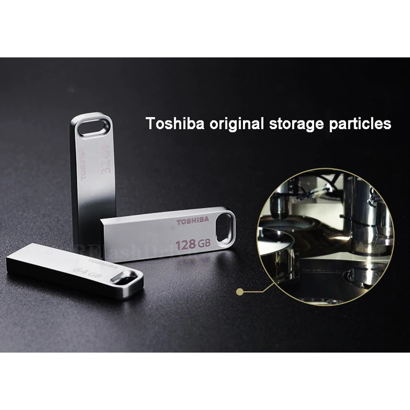 TOSHIBA Usb 2.0 Dung Lượng 1GB 2GB 4GB 8GB 16GB 32GB 64GB 128GB 2TB Bằng Kim Loại