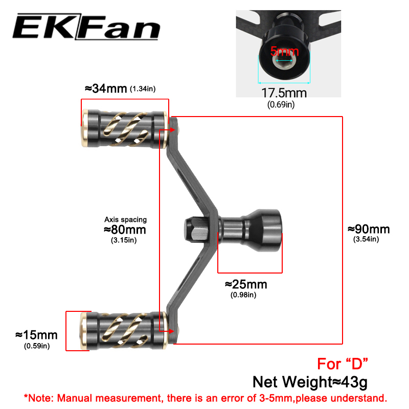 Tay Cầm Guồng Quay Cần Câu Cá Bằng Hợp Kim Nhôm Sợi Carbon Cho abu Daiwa DIY