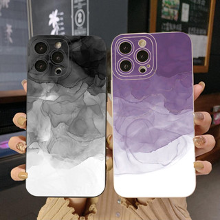 Ốp Điện Thoại Góc Vuông Màu Tím Gradient Cho Infinix Hot 20S 20i 9 20 Play Smart 6 Plus X6823