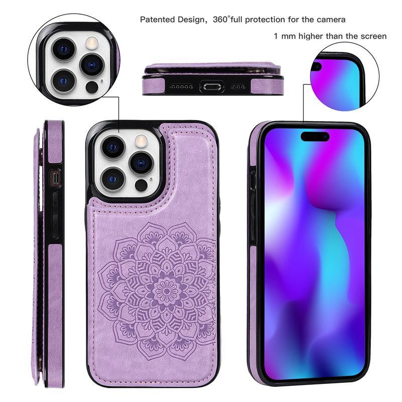 Ốp điện thoại phối ví có ngăn đựng thẻ đa năng thích hợp cho IPhone 12 IPhone11 Pro Max MIni iPhone 13 Pro max
