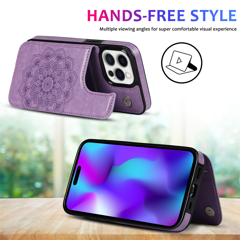 Ốp điện thoại phối ví có ngăn đựng thẻ đa năng thích hợp cho IPhone 12 IPhone11 Pro Max MIni iPhone 13 Pro max