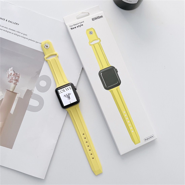 Dây Đeo Đồng Hồ Bằng Silicone Chống Nước Nhiều Màu Cho iWatch 7 / 6 / 5 / 4 / 3 / 2 / 1 / SE Generation 38 / 40 / 41 / 42 / 44 / 45