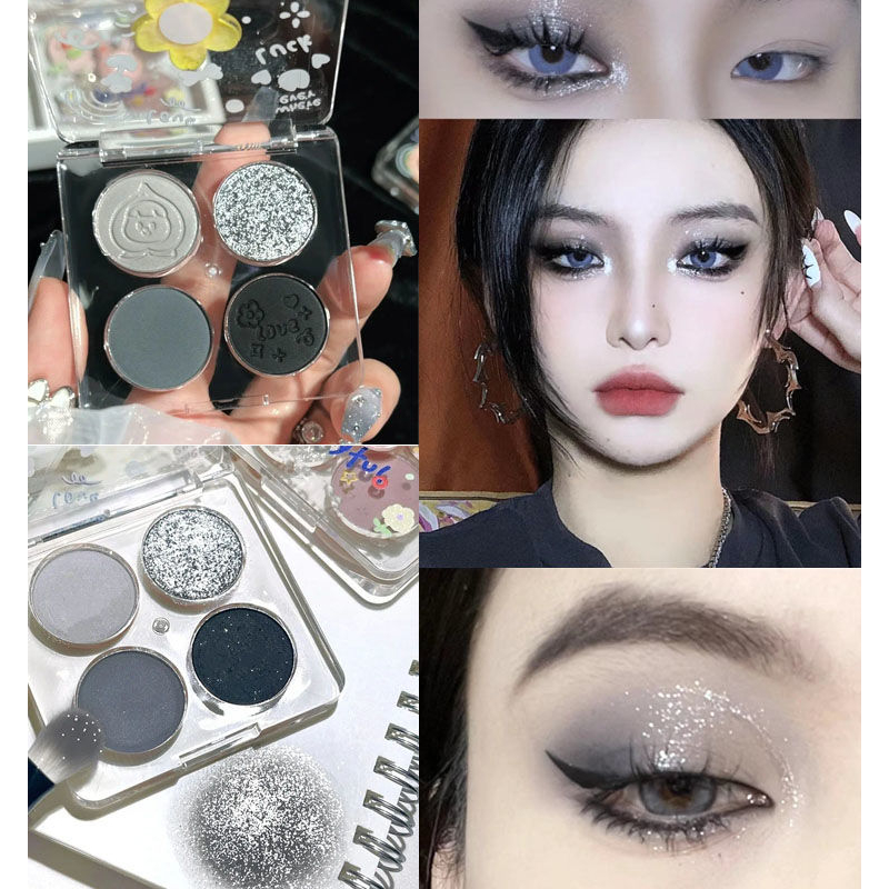 Bảng Phấn Mắt HOLD LIVE Màu Đen / Xám / Xanh Dương / Đất Hình Hành Tinh Đáng Yêu Mờ