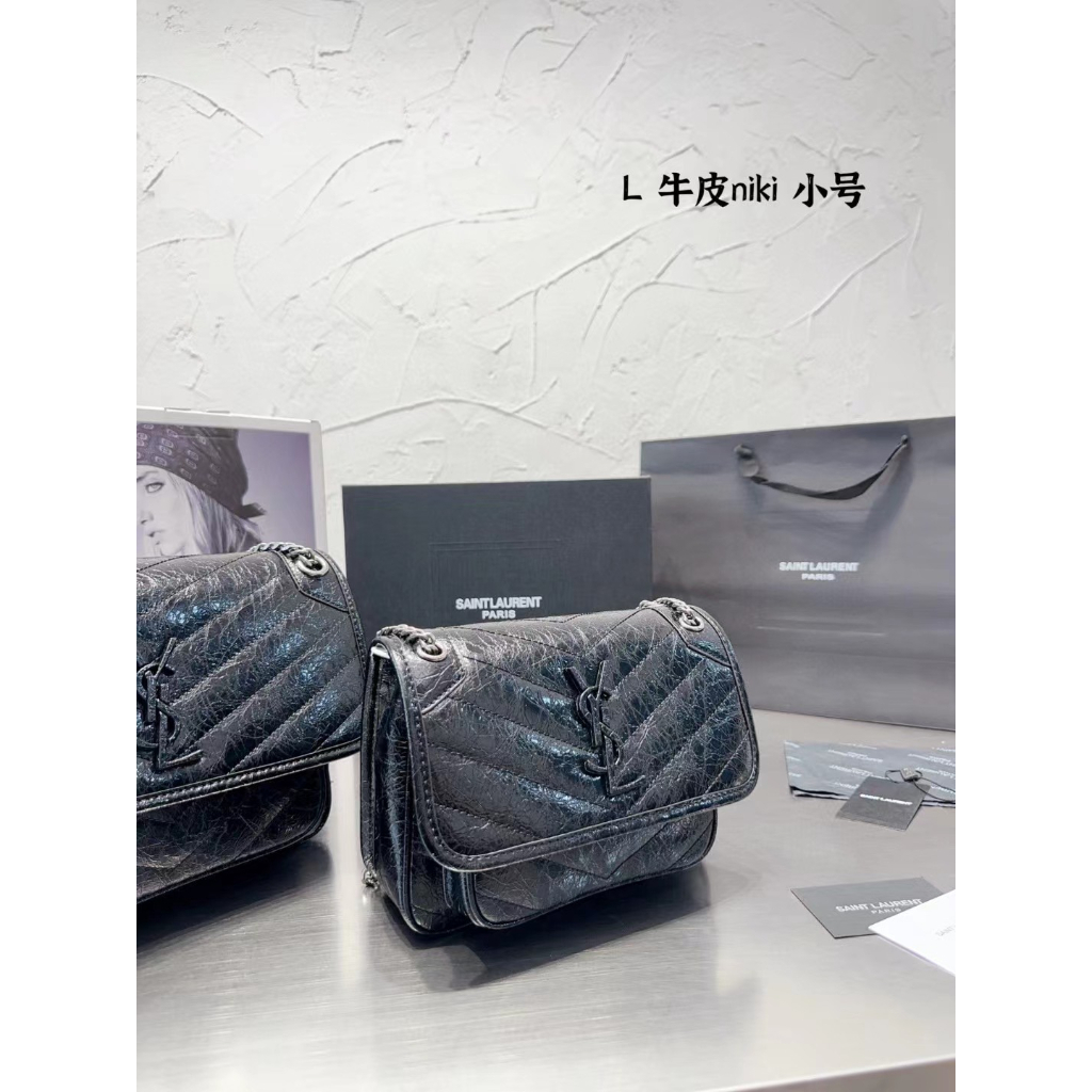 Túi Đeo Chéo Da Bò Phối Dây Xích Thiết Kế Mới Cao Cấp Thời Trang Cho Nữ777777-0510