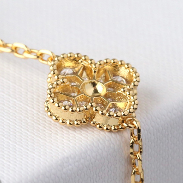 Vòng Tay Mạ Vàng 18K Đính Đá Pha Lê