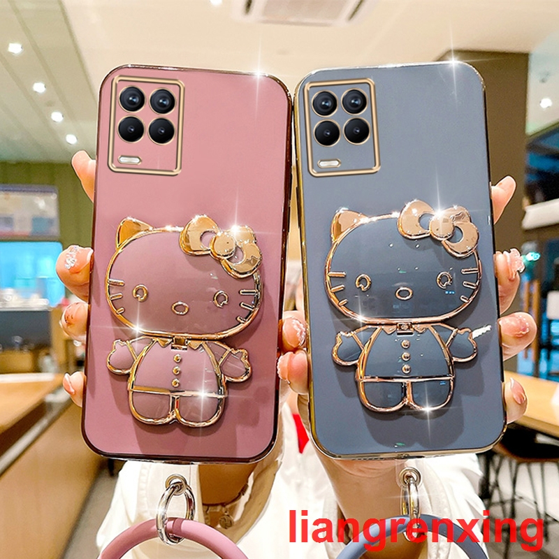 ốp lưng  realme 8 pro realme 8 4g realme8 5g Ốp Điện Thoại Silicon Chống Sốc Tráng Gương Cho realme 8 pro 8 4g 8 5g 8 5g DDJZM01 viền vuông cute