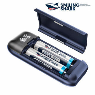 Smiling Shark Q22S Bộ sạc pin Lithium 18650 21700 18700 10700 Sạc Hộp điện thoại di động QC 3.0 Tính năng sạc nhanh 2A Màn hình phổ quát